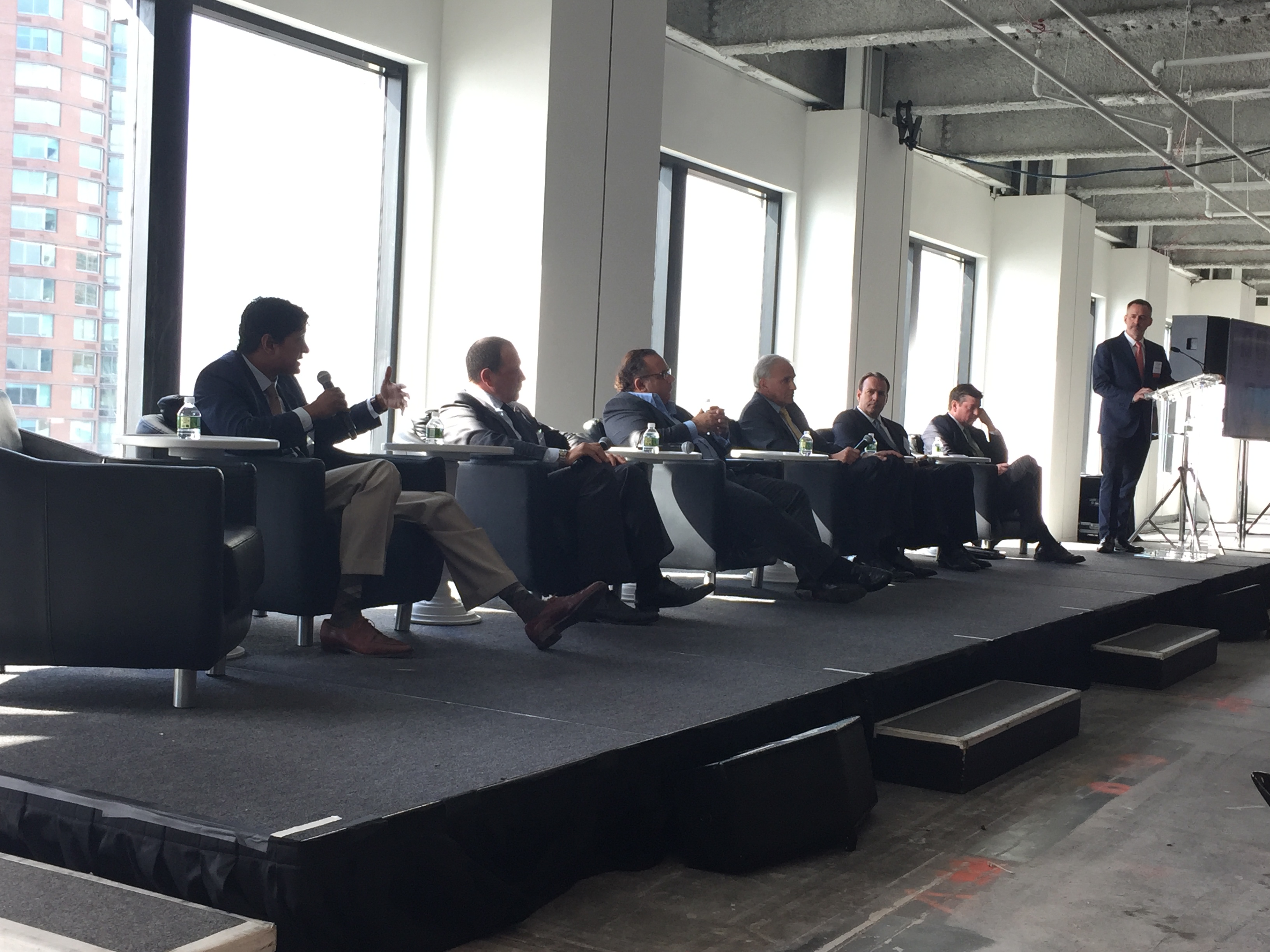 A panel of office market experts spoke at this year's Jersey City summit.