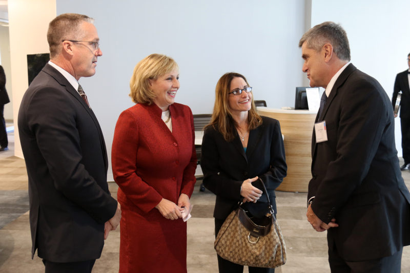 Lt. Gov. Kim Guadagno joins elected officials and hospital administration for the opening celebration of Memorial Sloan Kettering Cancer Center Monmouth in Middletown. — Courtesy: NJ Office of Information Technology